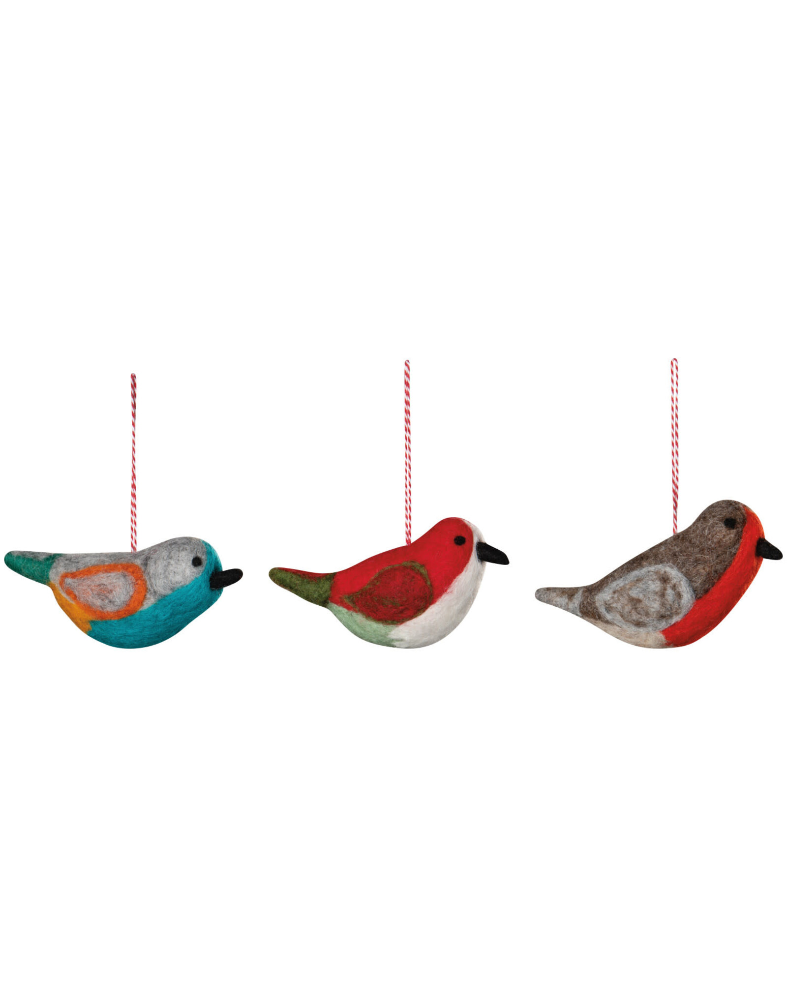 Bird Felt Christmas Tree Ornaments -