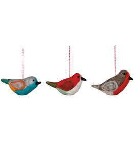 Bird Felt Christmas Tree Ornaments -