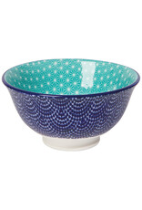 Blue Waves Stamped Bowl 3.5"