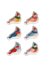 Season's Tweetings Christmas Pinch Bowls Set of 6