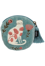 Catbloom Embroidered Coin Purse