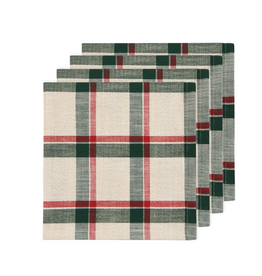 Noel Plaid Napkins - Set of 4