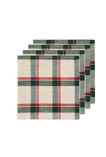 Noel Plaid Napkins - Set of 4