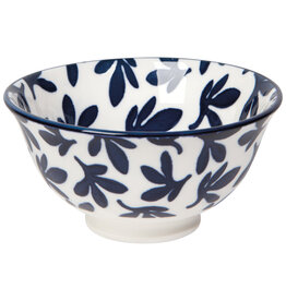 Blue Floral Stamped Bowl 3.5 Inch