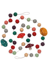 Mushroom Gems Christmas Felt Garland