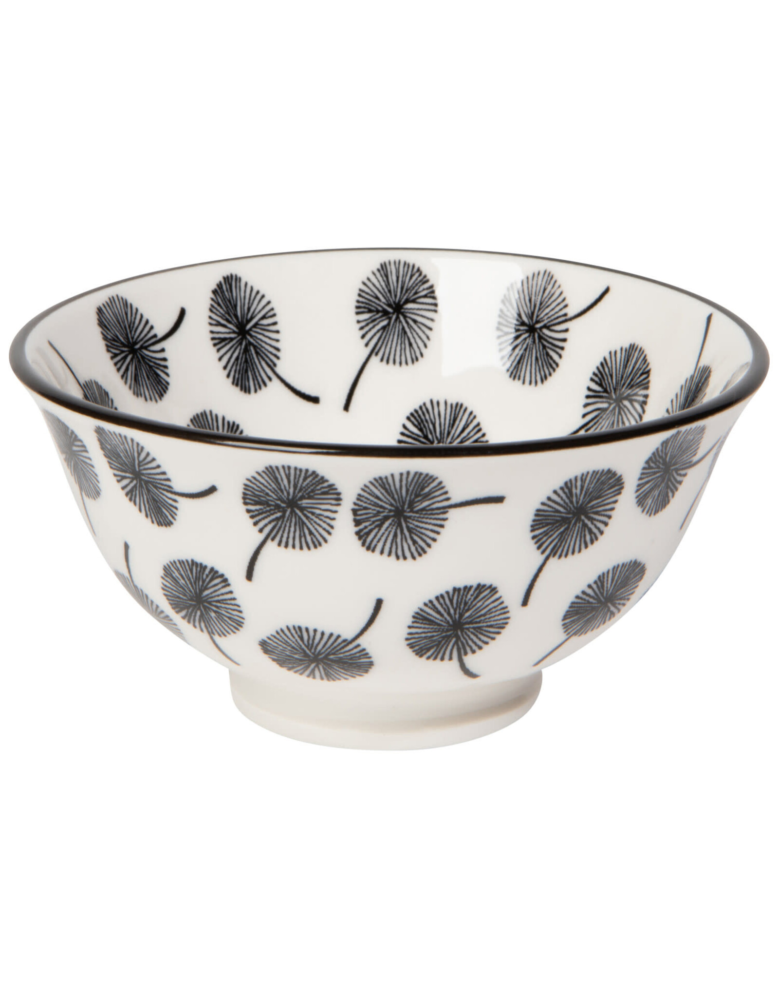 Grey Dandelion Stamped Bowl 3.5 Inch