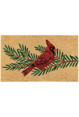 Birds & Boughs Cardinal Christmas Doormat