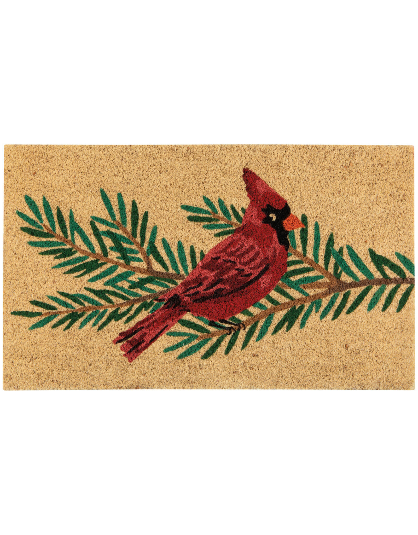Birds & Boughs Cardinal Christmas Doormat
