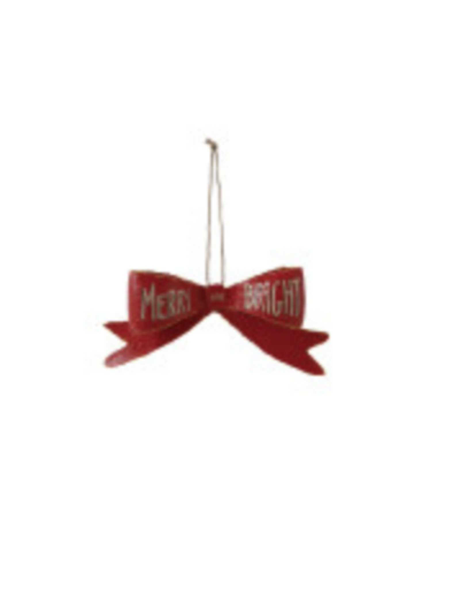 Wreath Bow Decor - Merry and Bright