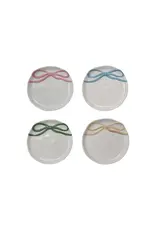 Round Stoneware Dish w/ Bow -