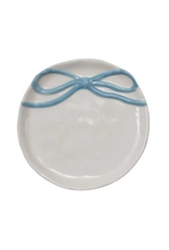 Round Stoneware Dish w/ Bow -