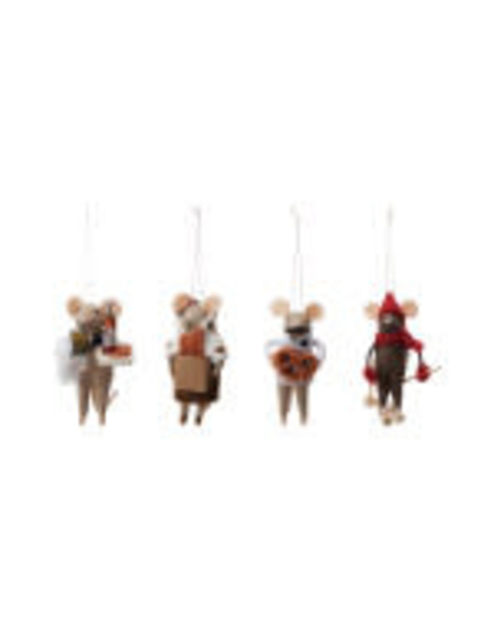 Handmade Wool Felt Mouse Orn -