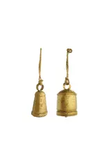 Metal Bell Ornament, Antique Brass Finish -