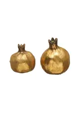 Resin Pomegranate, Antique Gold Finish -