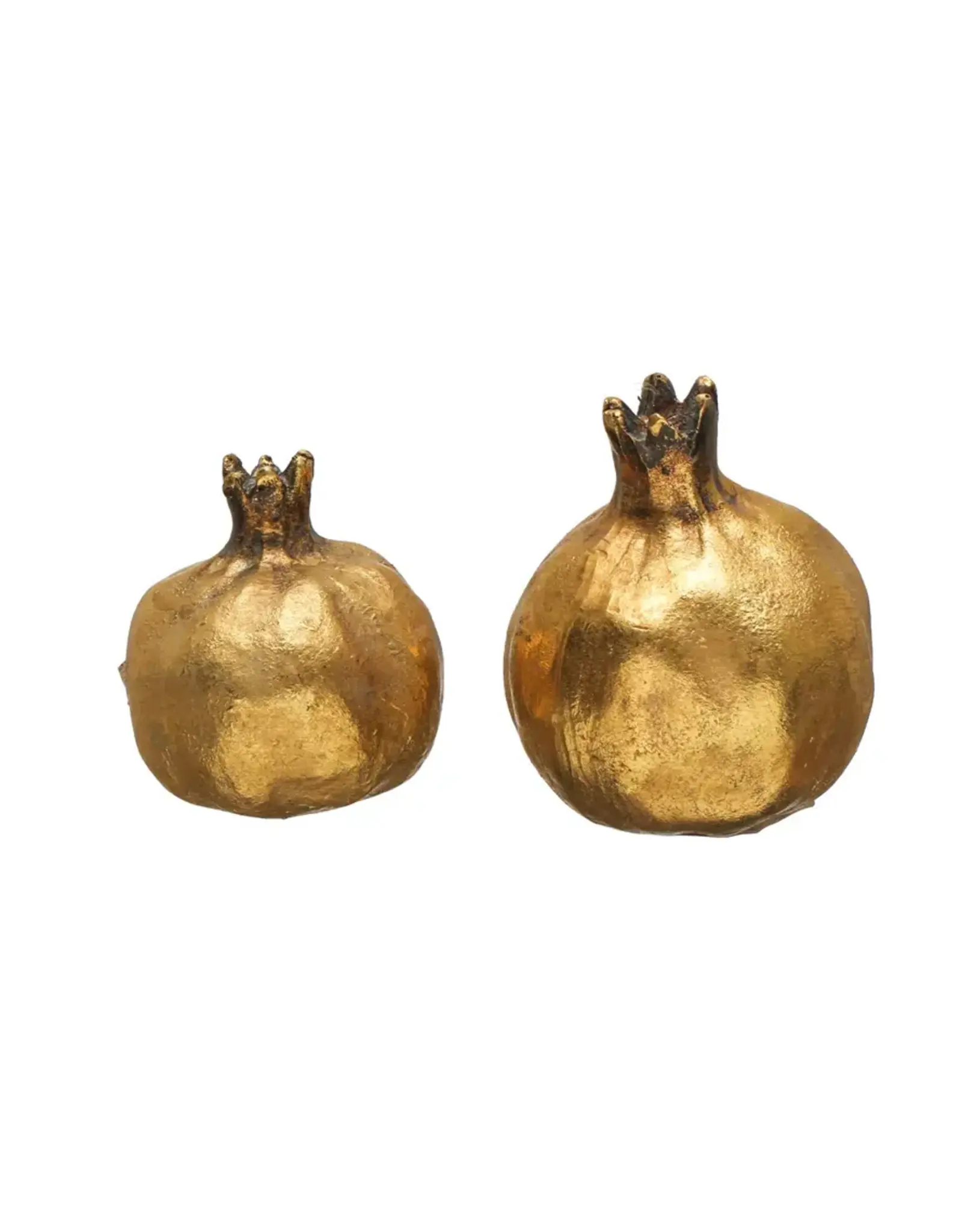 Resin Pomegranate, Antique Gold Finish -