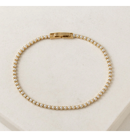 6.5 Tennis Bracelet - Pearl