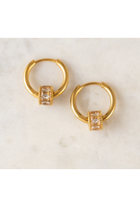 Prism Charm Hoop Earrings