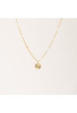 Everly Circle Necklace Gold
