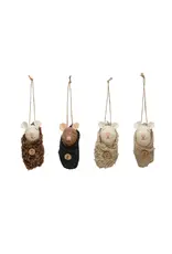 Wool Felt Baby Mouse in Swaddle -
