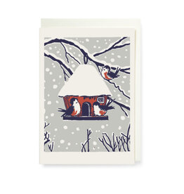 Christmas - Winter Birds Mini Card
