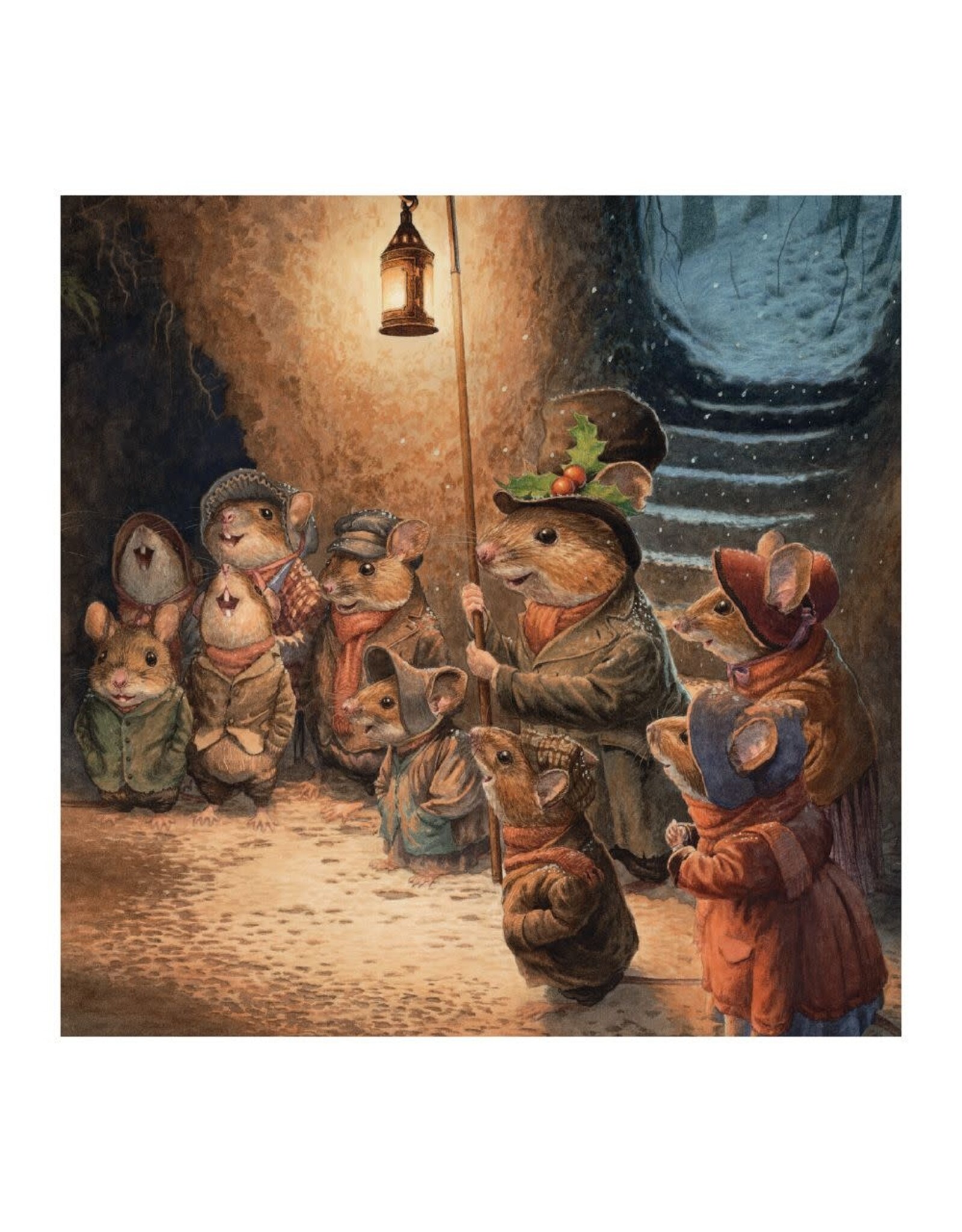 Boxed Cards - Carol Singing Mice - Box of 8