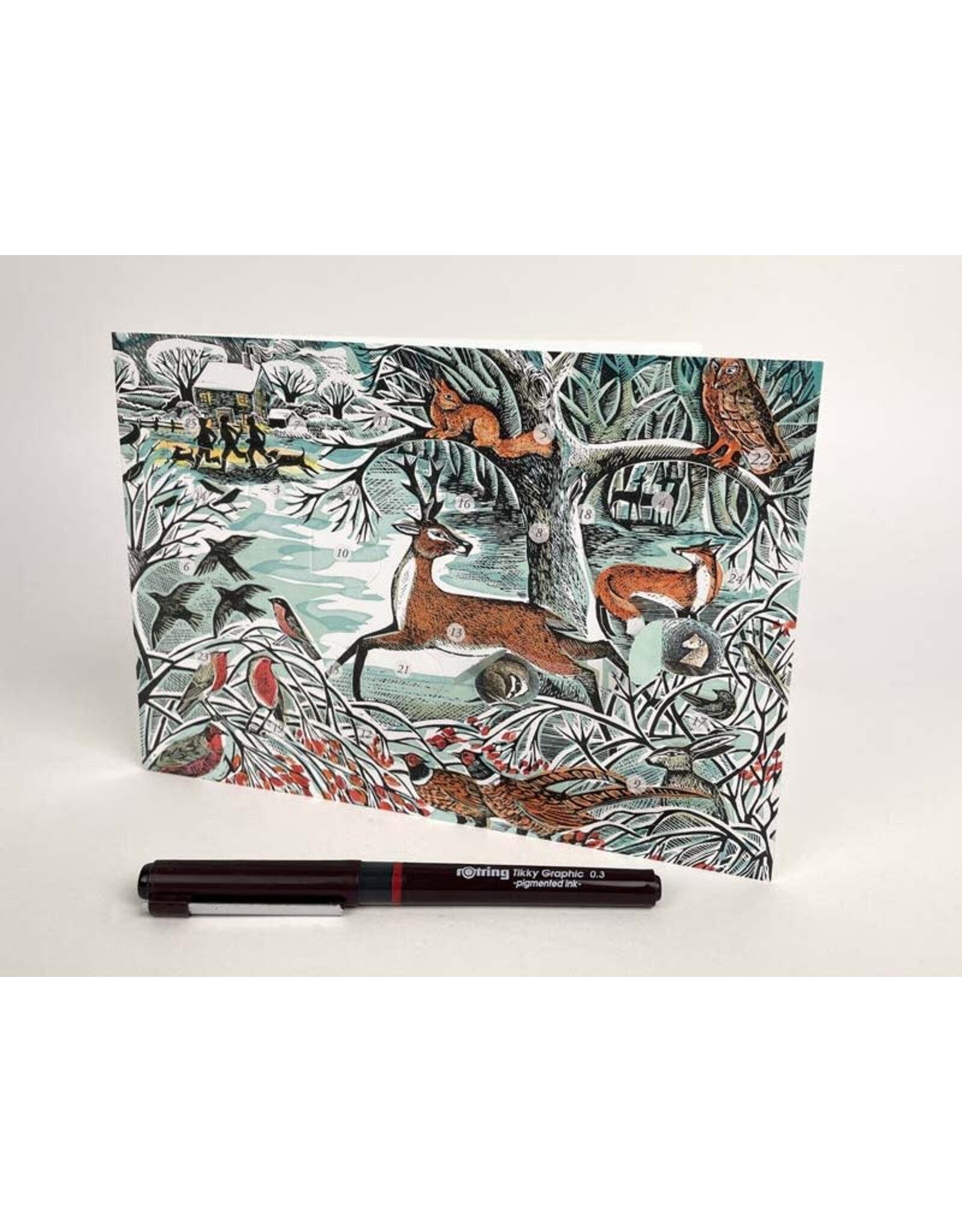 Mini Advent Card - Winter Woodland