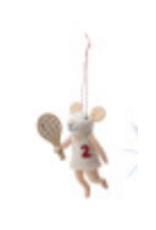 Wool Felt Sporty Mouse Ornament