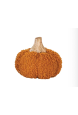 Bouclé/Velvet Pumpkin - 3"H -