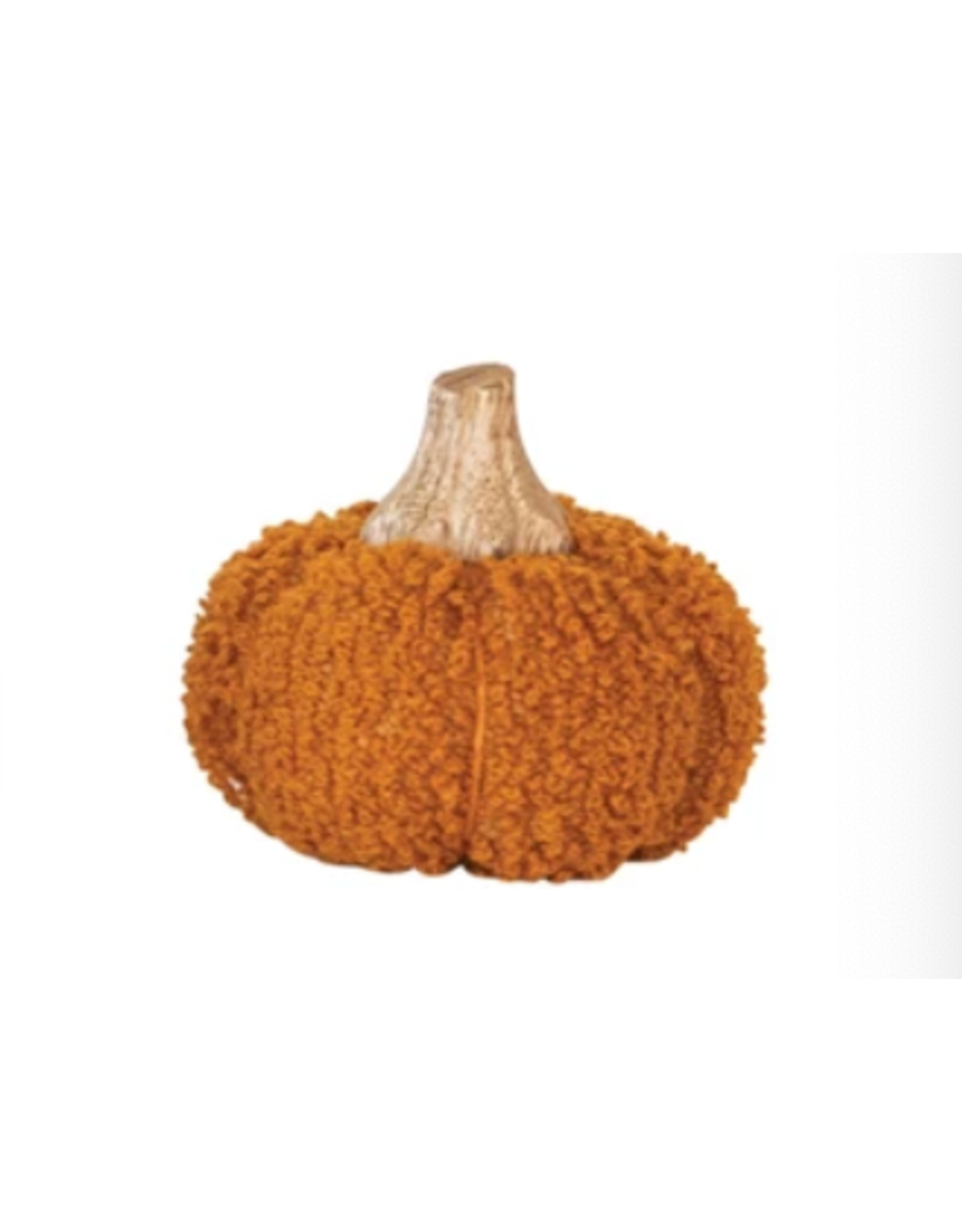 Bouclé/Velvet Pumpkin - 3"H -