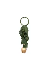 Wool Felt Leaves Door Hanger with Metal Bells