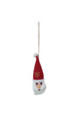 Handmade Wool Felt Santa Head Ornament