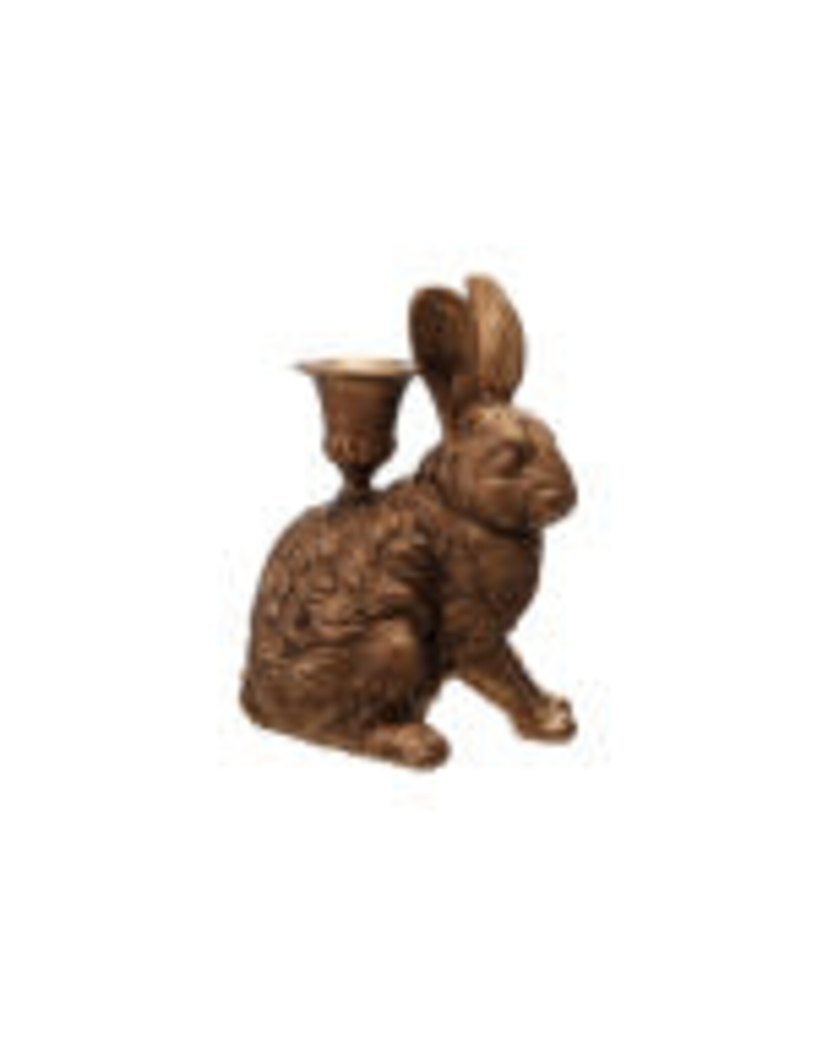 Resin Rabbit Taper Candle Holder