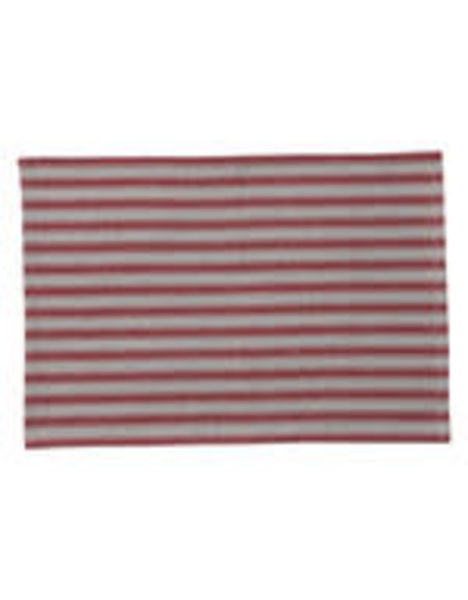 Woven Cotton Striped Placemat Red & Natural