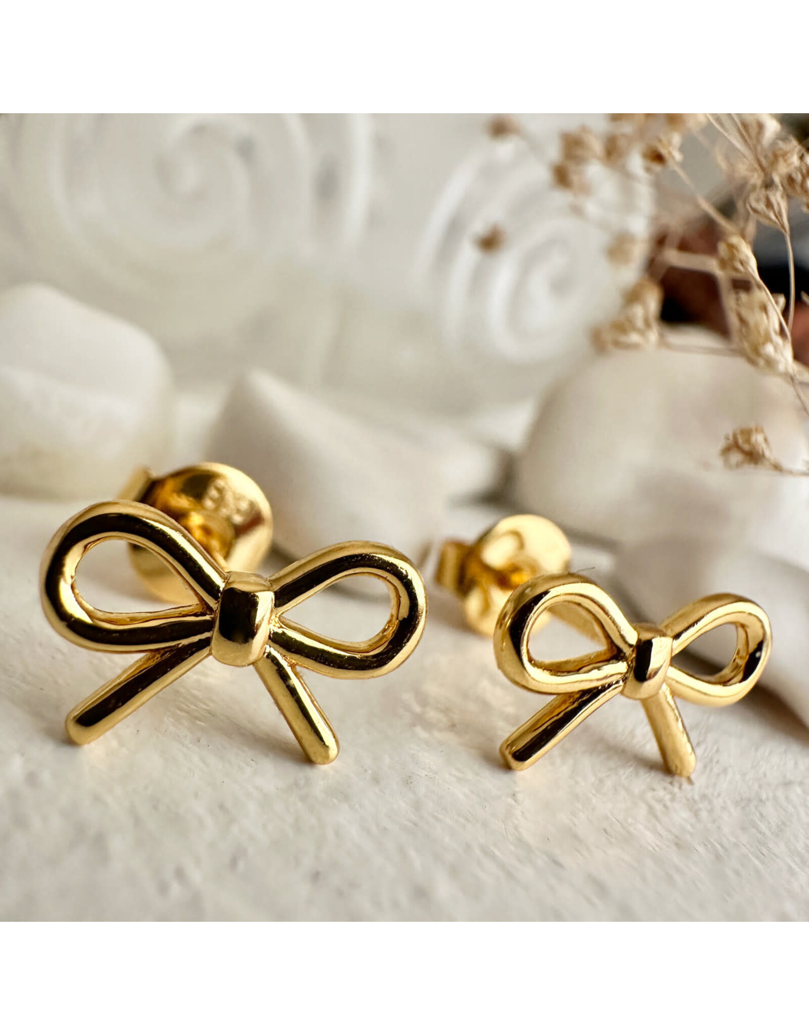 Pika & Bear Zooey Bow Stud Earrings -