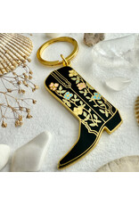 Pika & Bear Enamel Keychain -