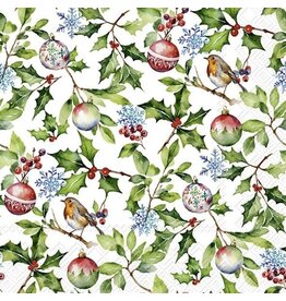 Christmas Holly - Luncheon Paper Napkin