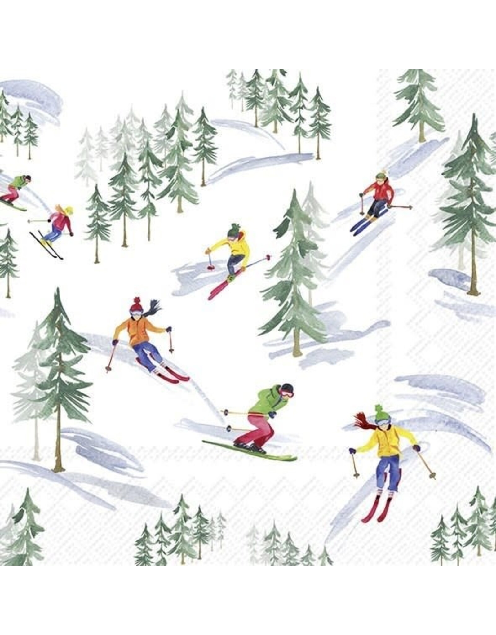 Down The Slope - Luncheon Paper Napkin