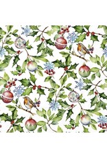 Christmas Holly Paper Cocktail Napkins