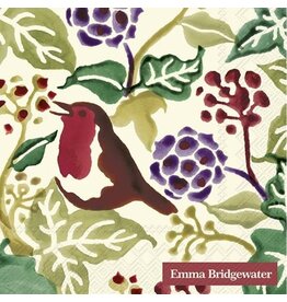 Christmas Ivy Cream Paper Cocktail Napkins