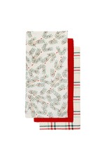 Slim Holly Tea Towel  -Set of 3