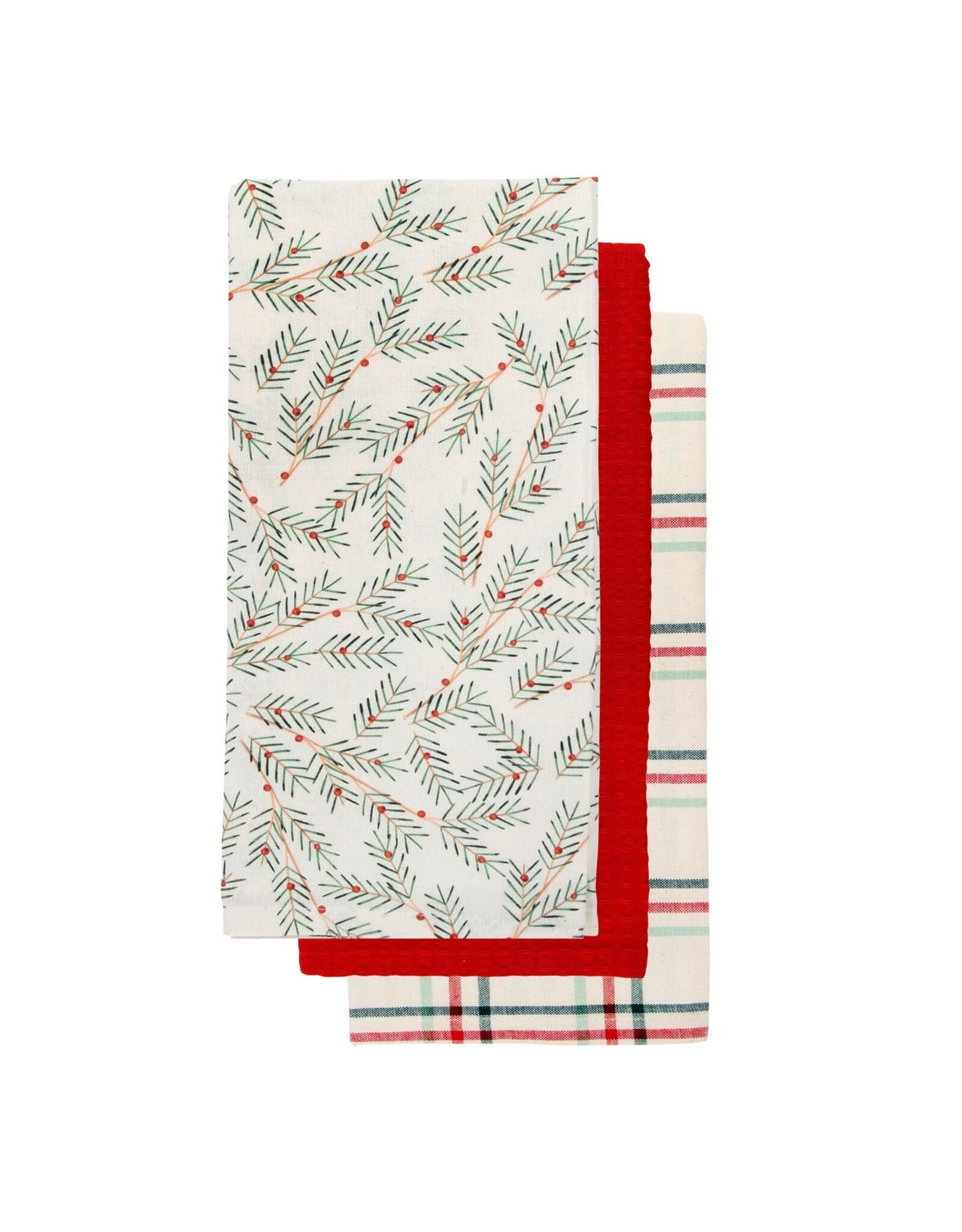Slim Holly Tea Towel  -Set of 3
