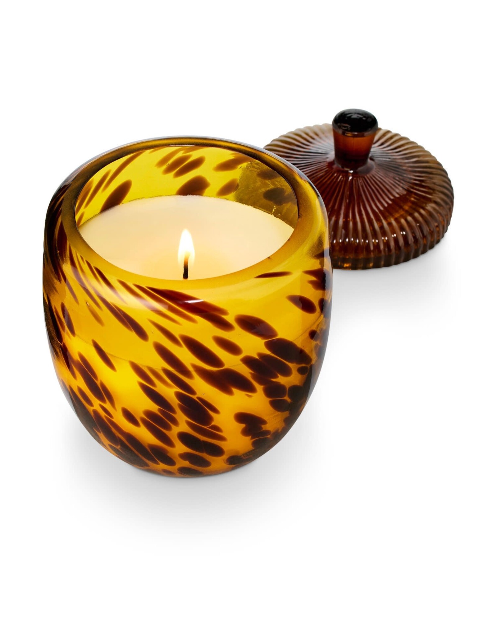 Illume Woodfire Glass Acorn Candle