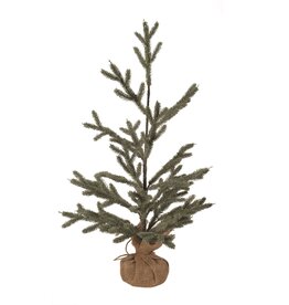 Faux Spruce Tree w Glitter - 24"