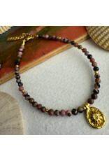 Pika & Bear "Hanalei" Natural Stone & Sun Charm Bracelet -