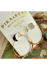 Pika & Bear Memphré Bead Hoop Earrings -
