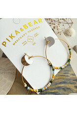 Pika & Bear Memphré Bead Hoop Earrings -