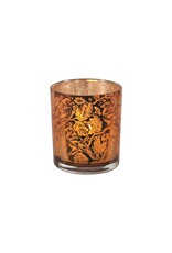 Glass Votive Holder - Copper Botanical - Small