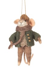 Tiny Tim Felt Mouse Ornament