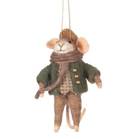 Tiny Tim Felt Mouse Ornament