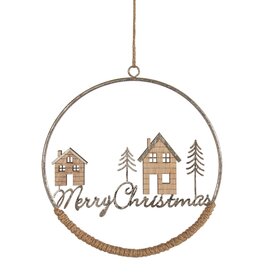 Merry Christmas House Ring Ornament